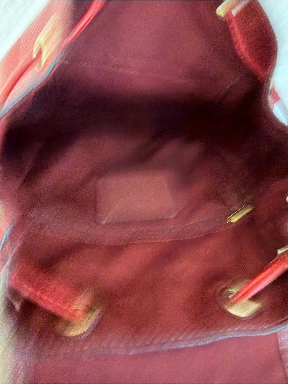 Coach Red Pennie 22 Pebble Leather Backpack